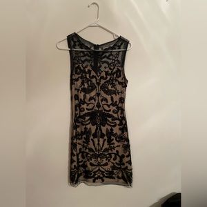 Lulu’s Lilybelle Black Beaded Sequin Bodycon Dress, Medium